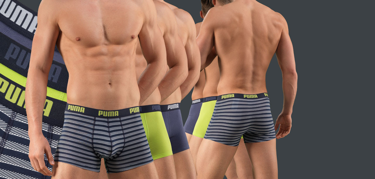 Puma Basic Stripe Design Boxershort 3-Pack, color Nee