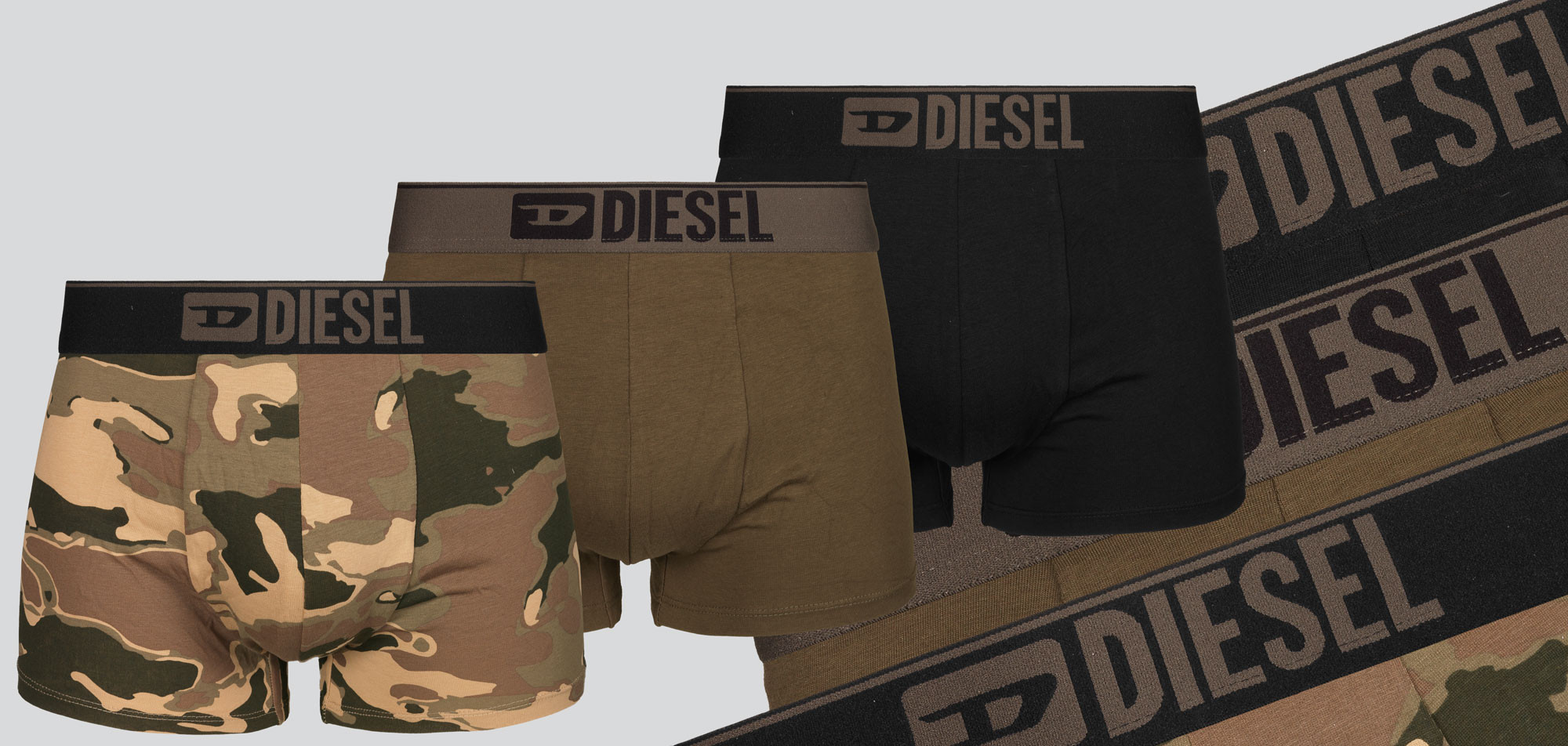 Diesel Boxershort 3-Pack QIAU Damien, color Nee